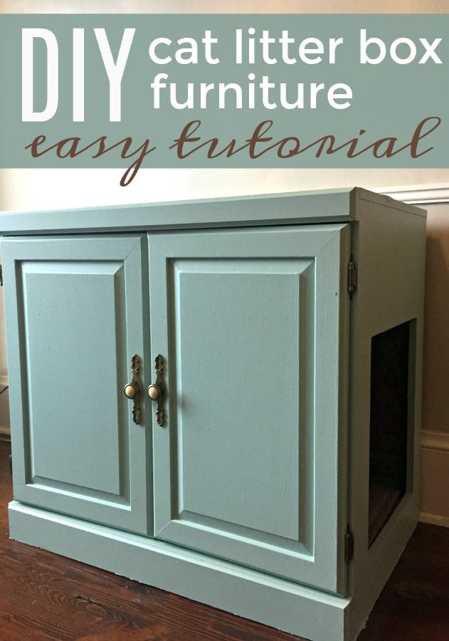 DIY Cat Litter Box Cover
 Litter Boxes That Look Like Furniture