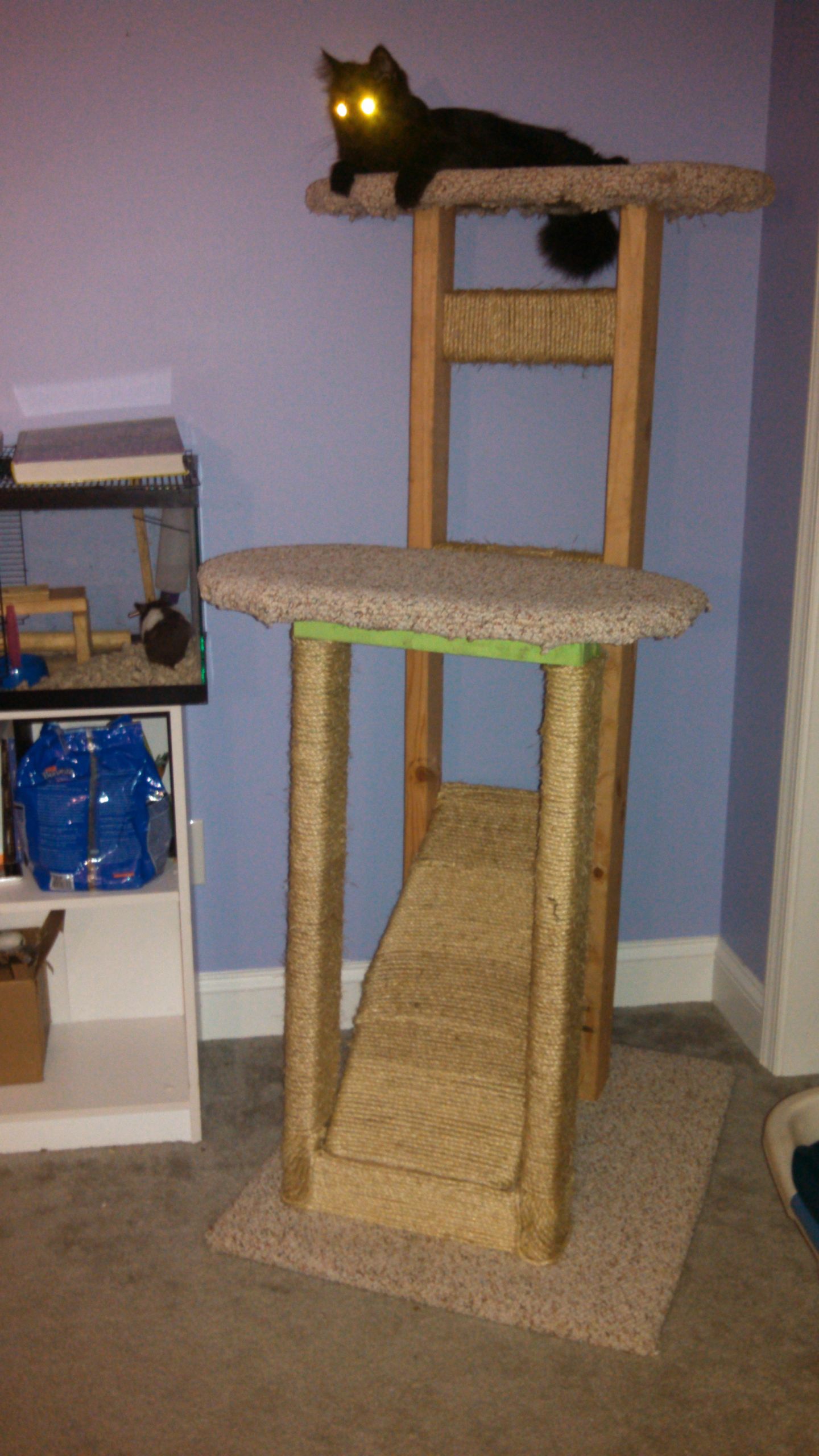 DIY Cat Tree Plans
 homemade “cat tree”