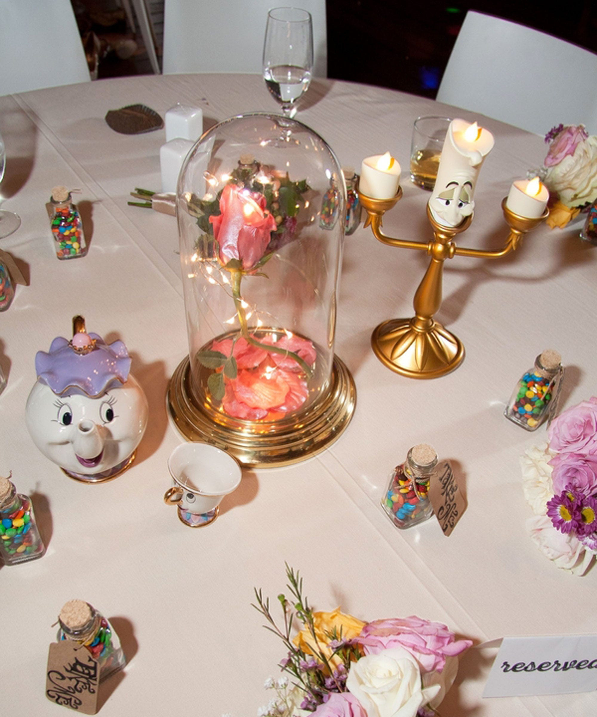 DIY Centerpieces For Wedding Reception
 Disney DIY Wedding Reception Centerpieces