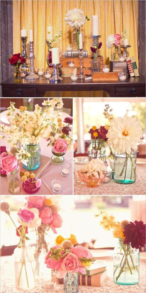 DIY Centerpieces For Wedding Reception
 DIY Wedding Reception Centerpiece Ideas