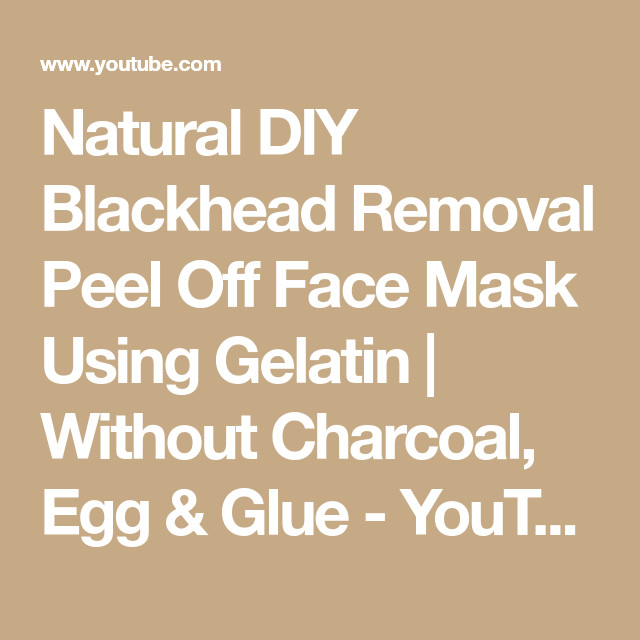 DIY Charcoal Peel Off Mask Without Glue
 Pin on Charcoal Mask Diy