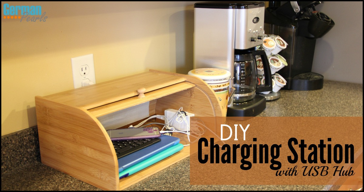 DIY Charger Organizer
 DIY Charging Station Organizer with USB Hub German Pearls