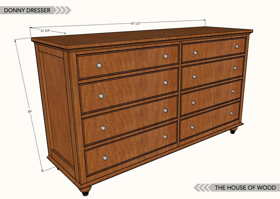 DIY Chest Of Drawers Plans
 8 Drawer Dresser Plans
