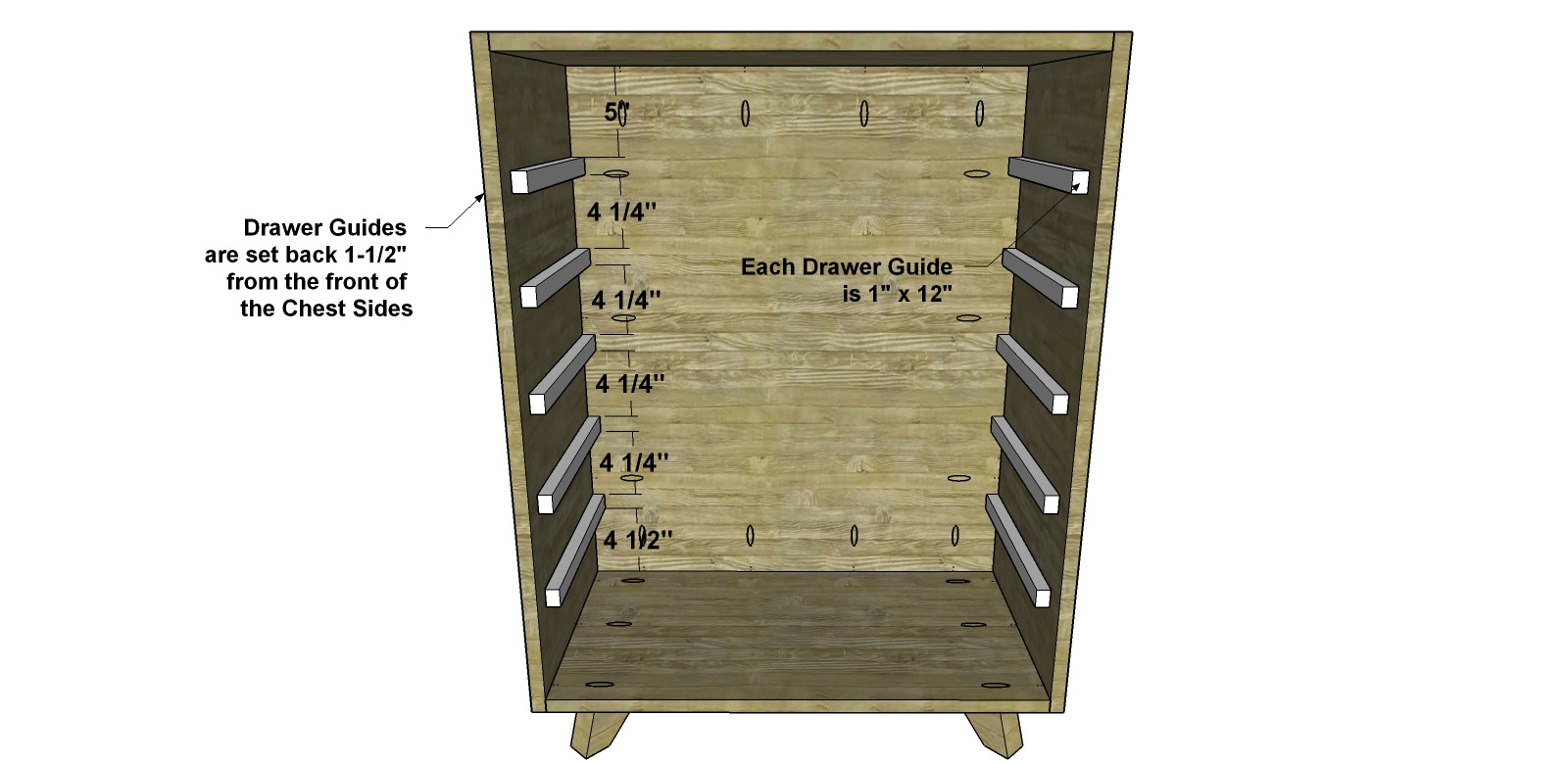 DIY Chest Of Drawers Plans
 Free DIY furniture Plans How to Build a Vodder Chest of