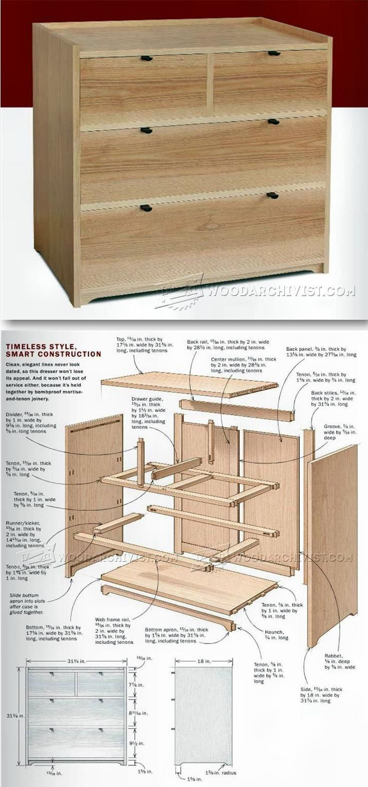 DIY Chest Of Drawers Plans
 Small Chest of Drawers Plans Furniture Plans and