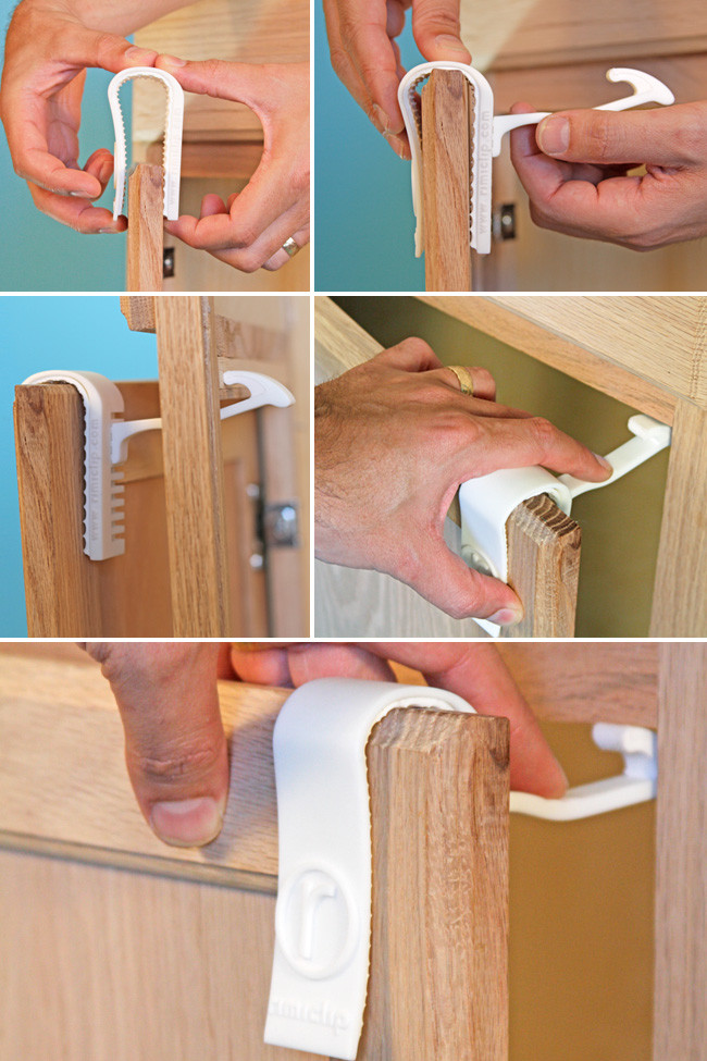 Diy Child Proof Cabinets
 Rimiclip – A New Kind of Painless Child Safety Latch