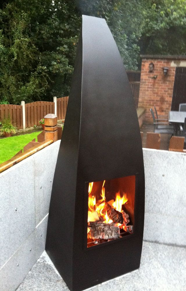 DIY Chiminea Outdoor Fireplace
 Chiminea plate steel in 2019