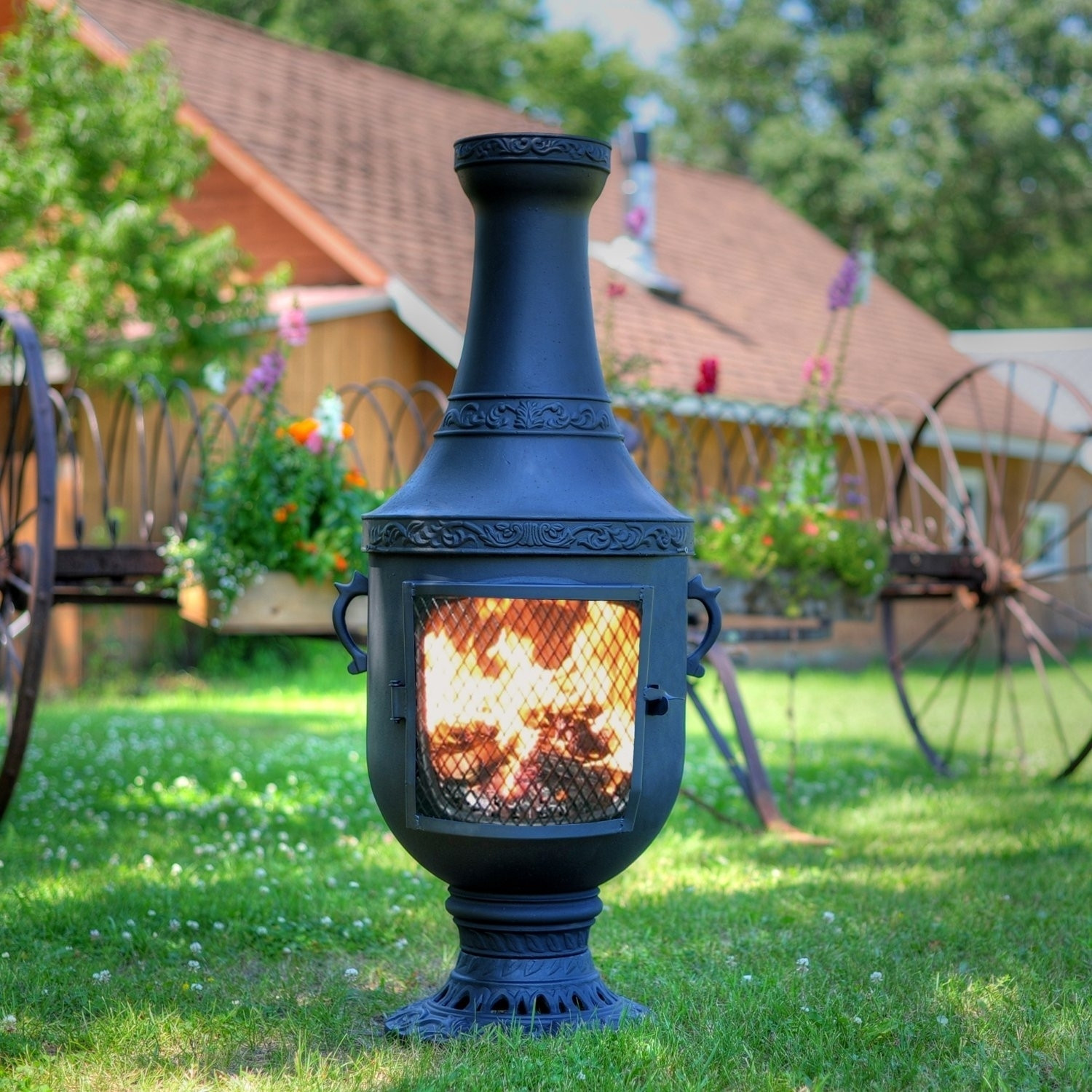 DIY Chiminea Outdoor Fireplace
 DIY Clay Chiminea Outdoor Fireplace — Randolph