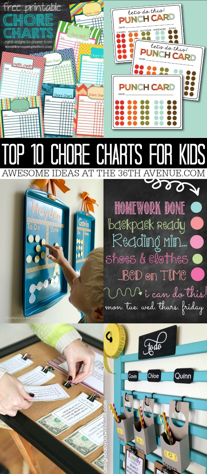 DIY Chore Charts For Kids
 The 36th AVENUE Chores Charts for Kids