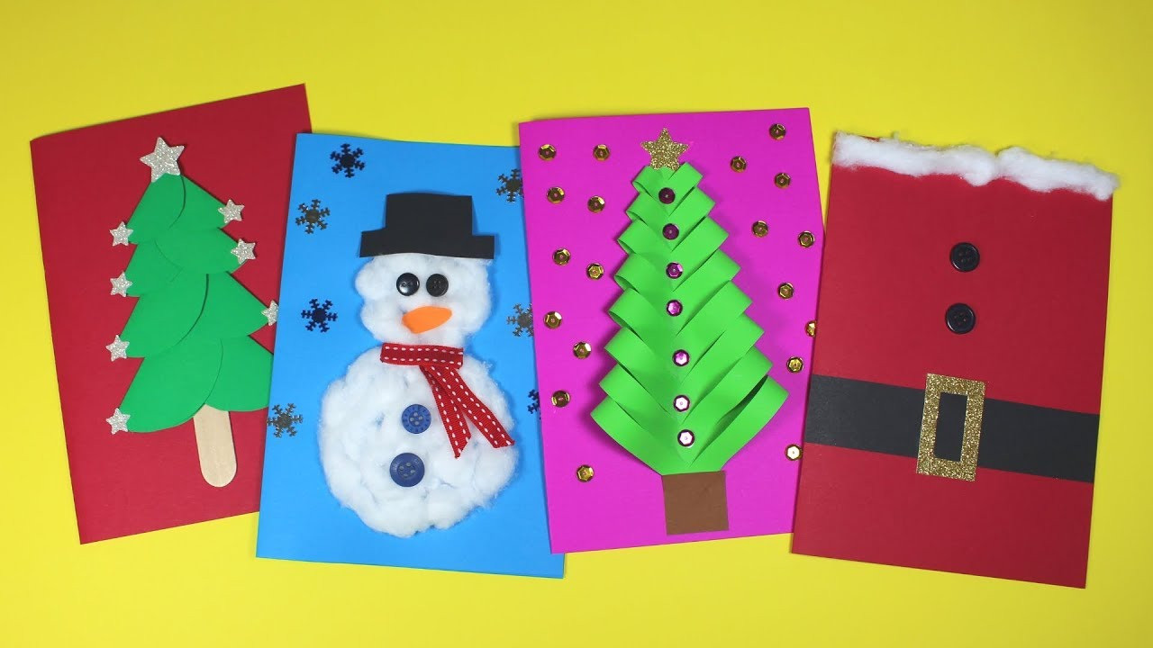 DIY Christmas Cards For Kids
 DIY Christmas Card Ideas