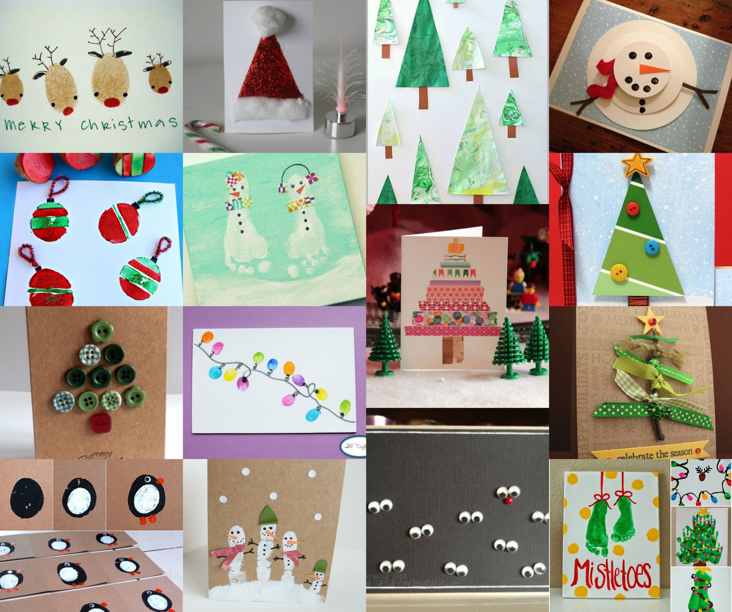 DIY Christmas Cards For Kids
 15 Awesome Christmas Cards to Make With Kids You Baby Me