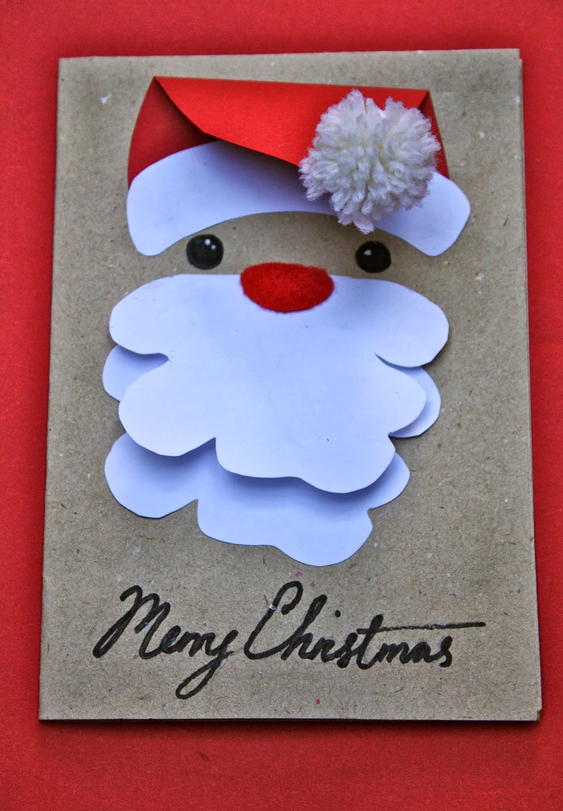 DIY Christmas Cards For Kids
 Handmade Christmas Cards Part e Mrs Fox s life home