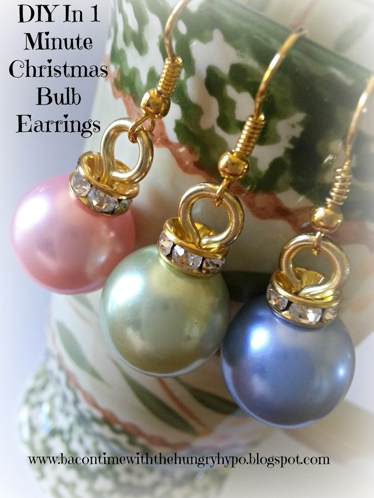 DIY Christmas Earrings
 Bacon Time With The Hungry Hypo DIY In 1 Minute Christmas