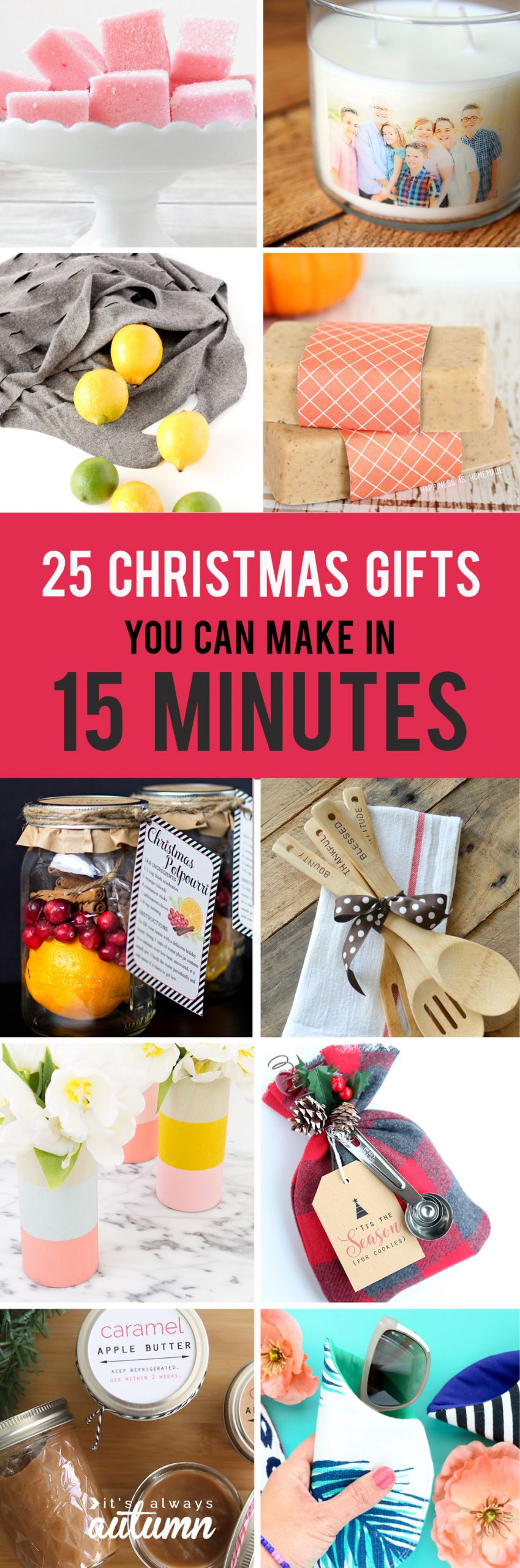 DIY Christmas Gifts Videos
 25 easy homemade Christmas ts you can make in 15
