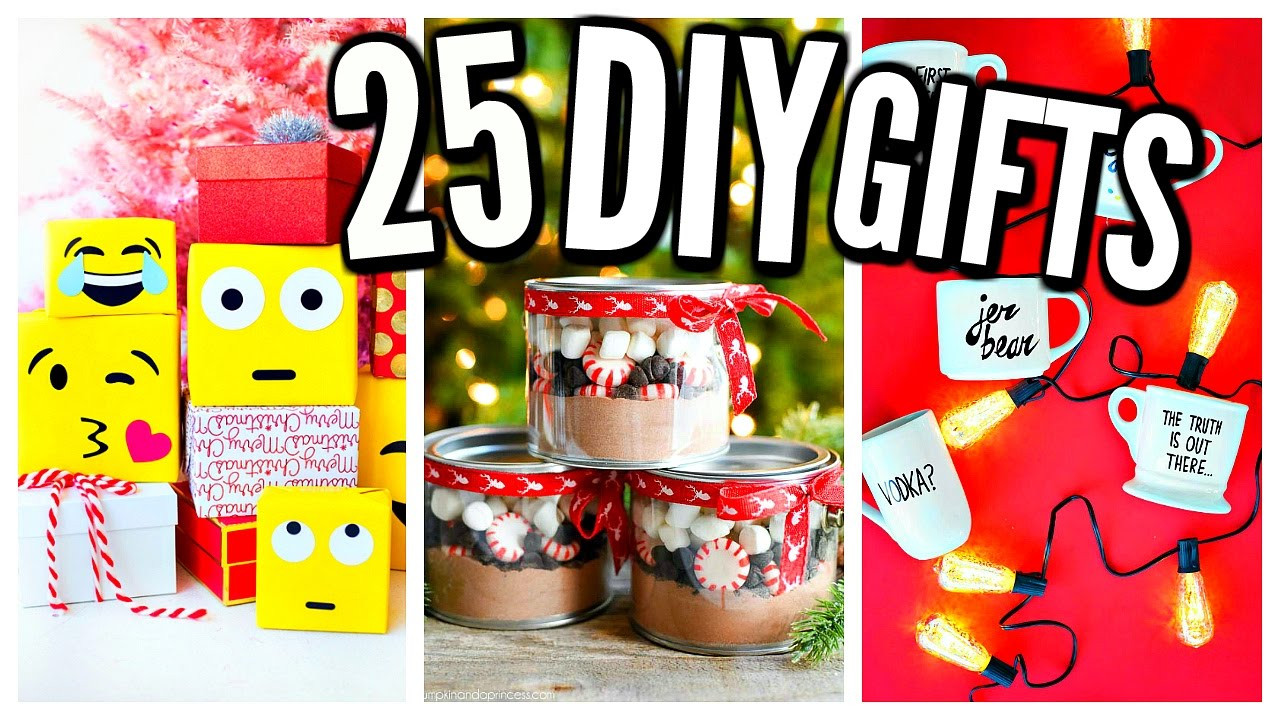 DIY Christmas Gifts Videos
 25 DIY Christmas Gifts Homemade Gift Ideas
