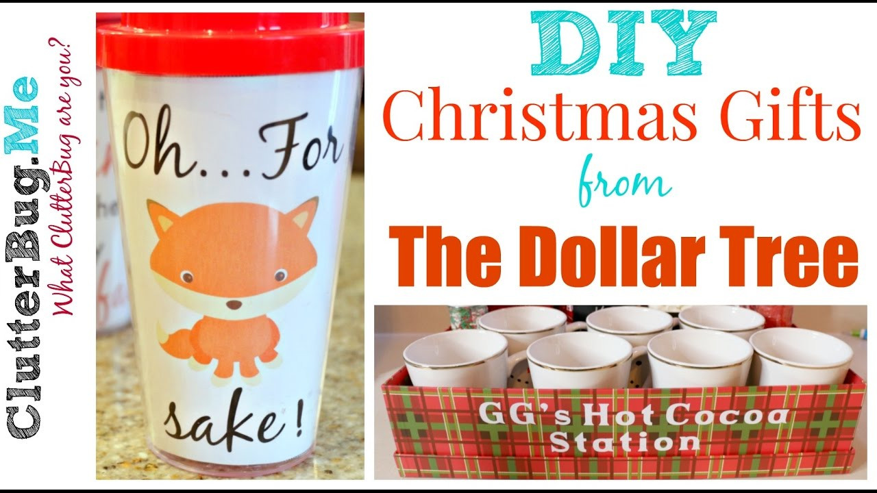 DIY Christmas Gifts Youtube
 DIY Christmas Gift Ideas From The Dollar Tree