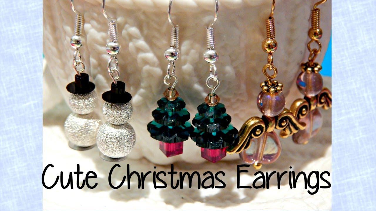 DIY Christmas Jewelry
 DIY Easy Cute Christmas Earrings How To ¦ The Corner of