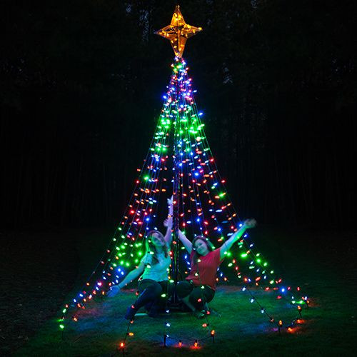 DIY Christmas Light Tree
 DIY Christmas Ideas Make a Tree of Lights Using a