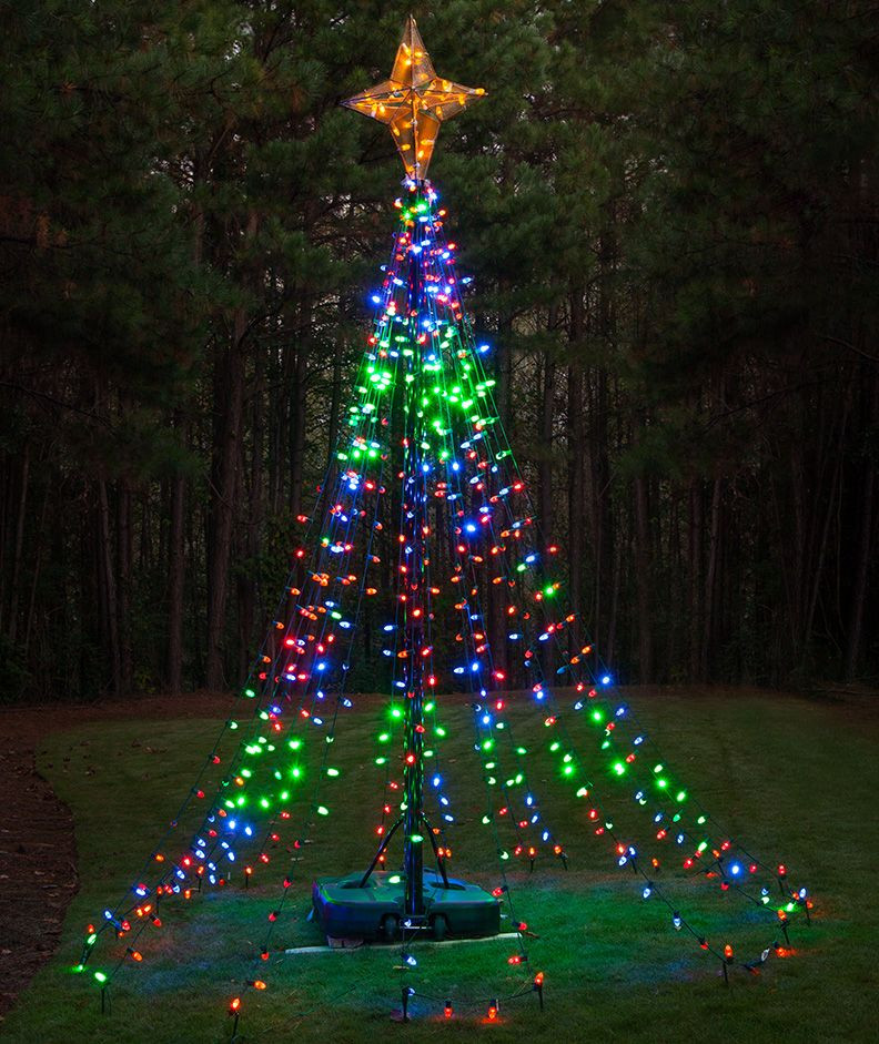 DIY Christmas Light Tree
 DIY Christmas Ideas Make a Tree of Lights Using a