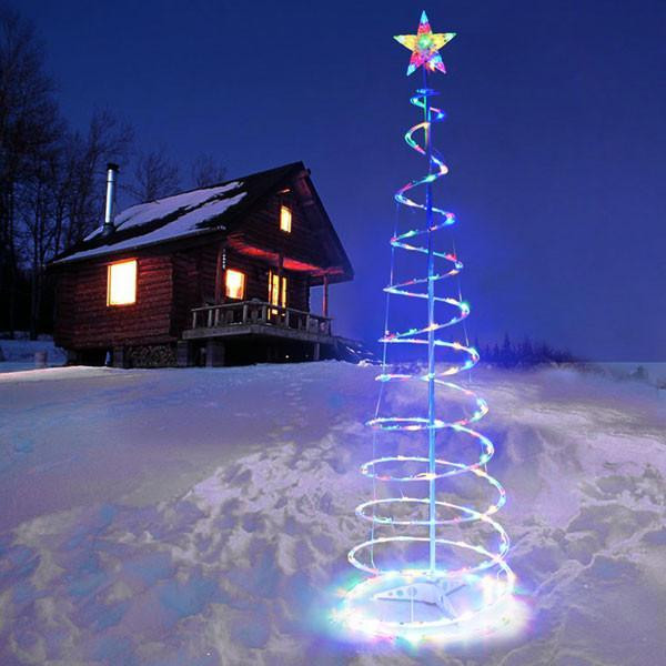 DIY Christmas Light Tree
 The DIY Outlet 6 LED Clear Spiral Christmas Tree Light