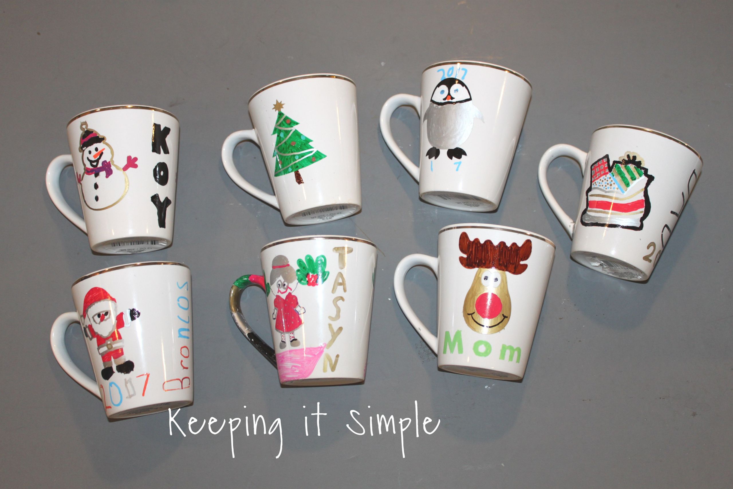 DIY Christmas Mug
 DIY Personalized Christmas Mugs 17 2 • Keeping it Simple
