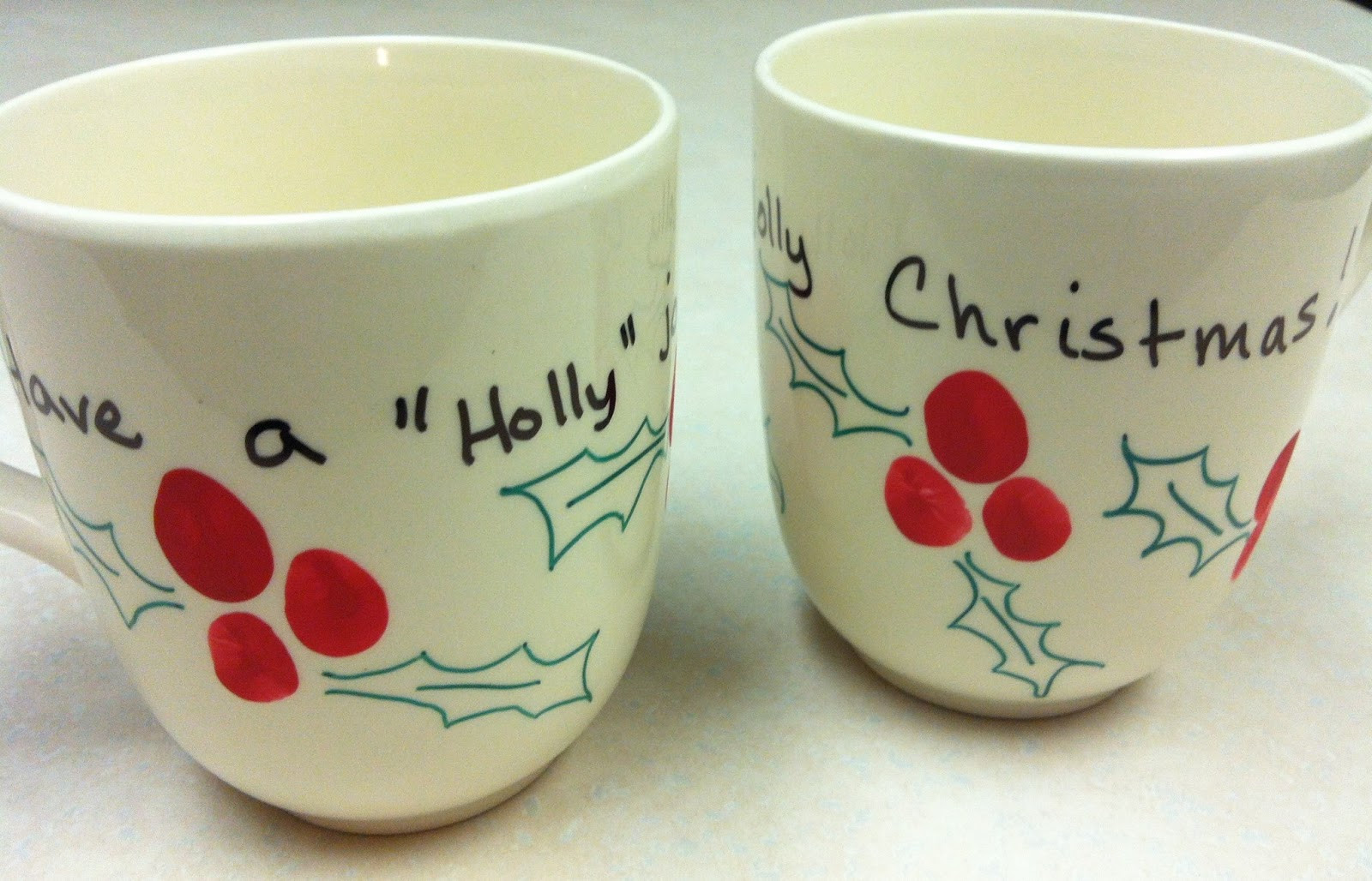 DIY Christmas Mug
 Handmade by CJ DIY Christmas Sharpie Mugs