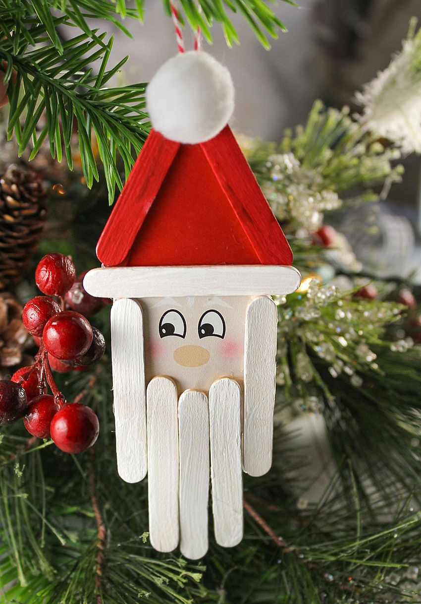 DIY Christmas Ornaments With Popsicle Sticks
 10 Easy DIY Santa Crafts to Get Your Home Ready for Christmas