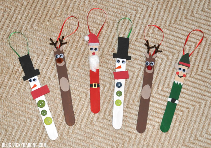 DIY Christmas Ornaments With Popsicle Sticks
 DIY Popsicle Stick Christmas Ornaments Vicky Barone