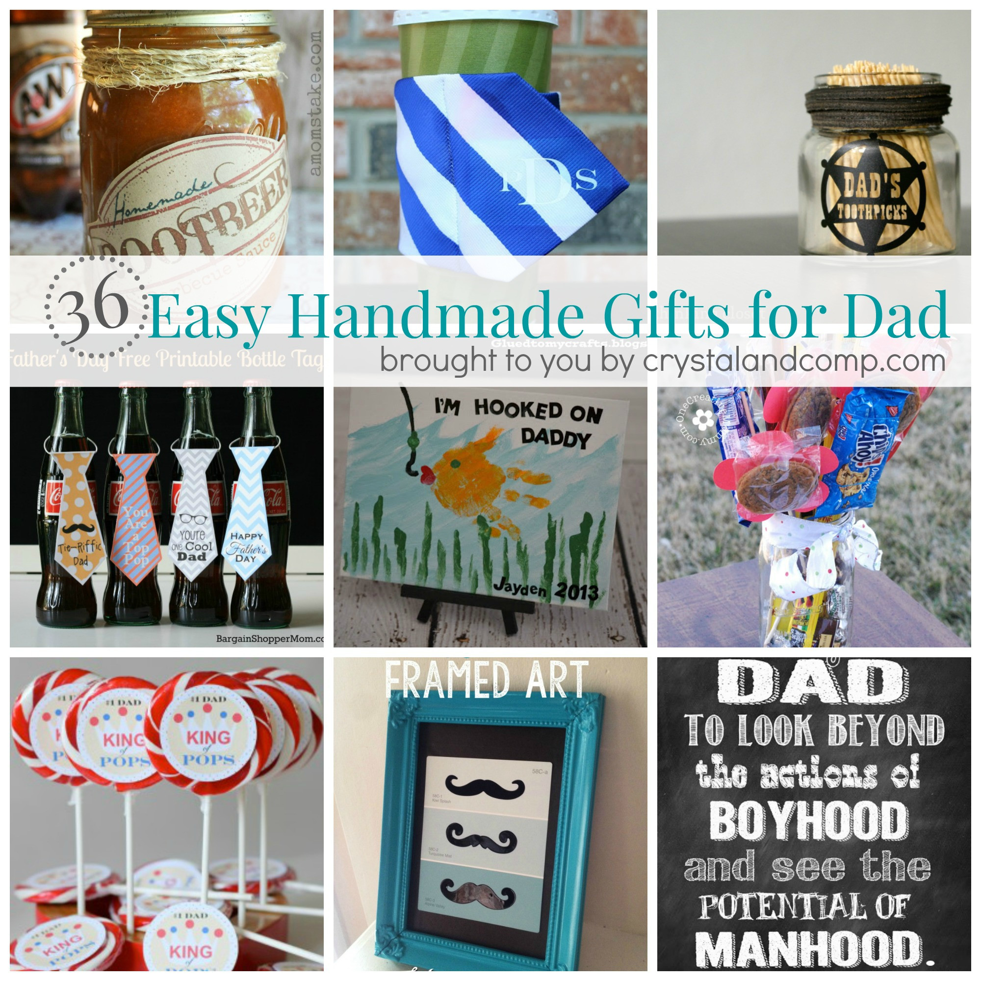 DIY Christmas Presents For Dad
 36 Easy Handmade Gift Ideas for Dad