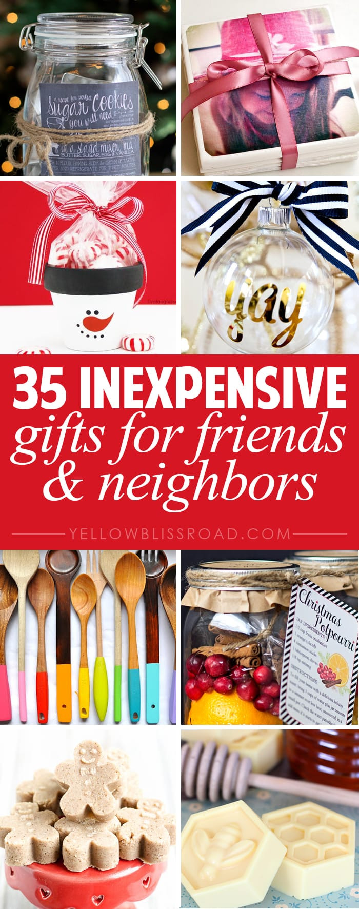 DIY Christmas Presents For Friends
 35 Gift Ideas for Neighbors and Friends Yellow Bliss Road