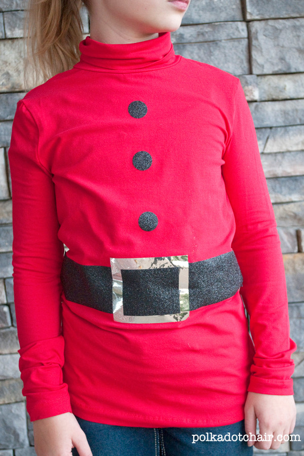 DIY Christmas Shirt
 Make a "faux" Santa Claus Shirt A tutorial
