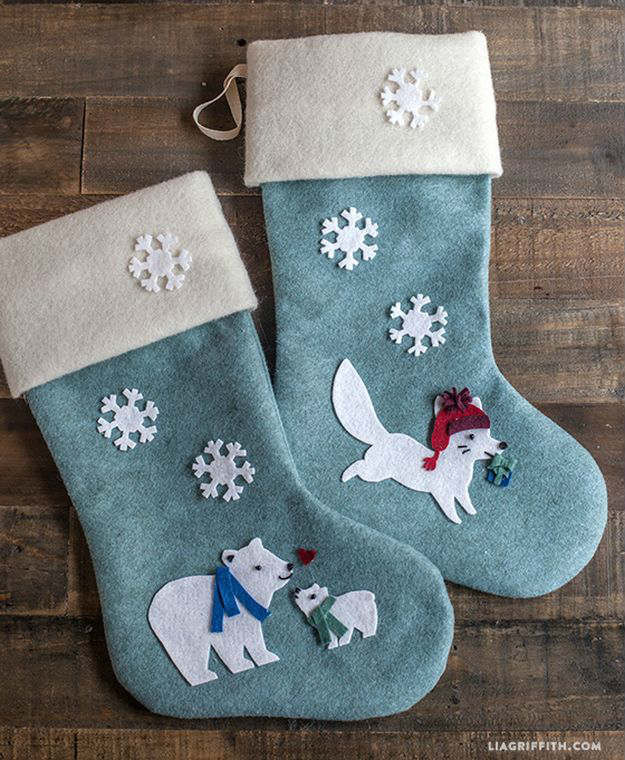 DIY Christmas Stockings
 Christmas Stocking Project Ideas DIY Projects Craft Ideas