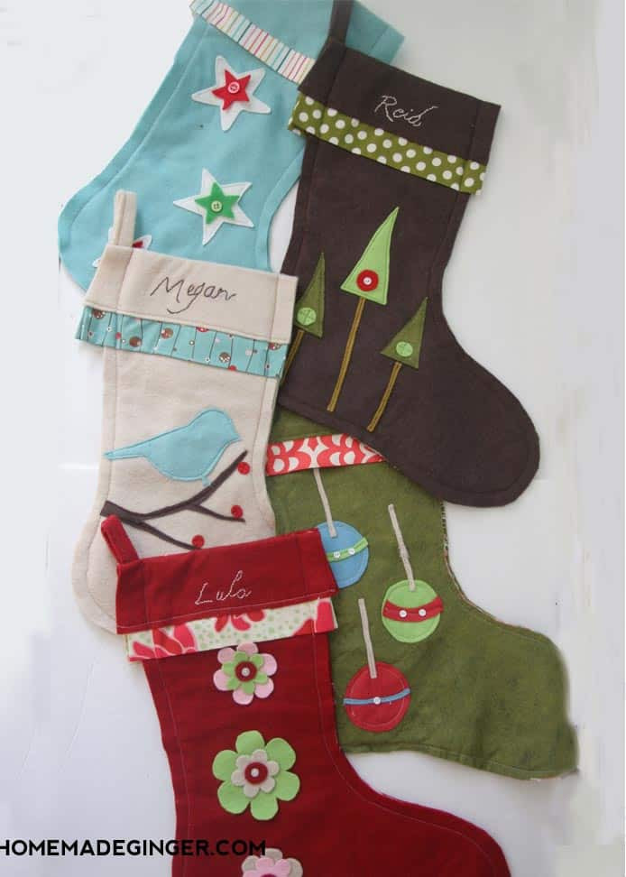 DIY Christmas Stockings
 DIY Stockings Homemade Ginger