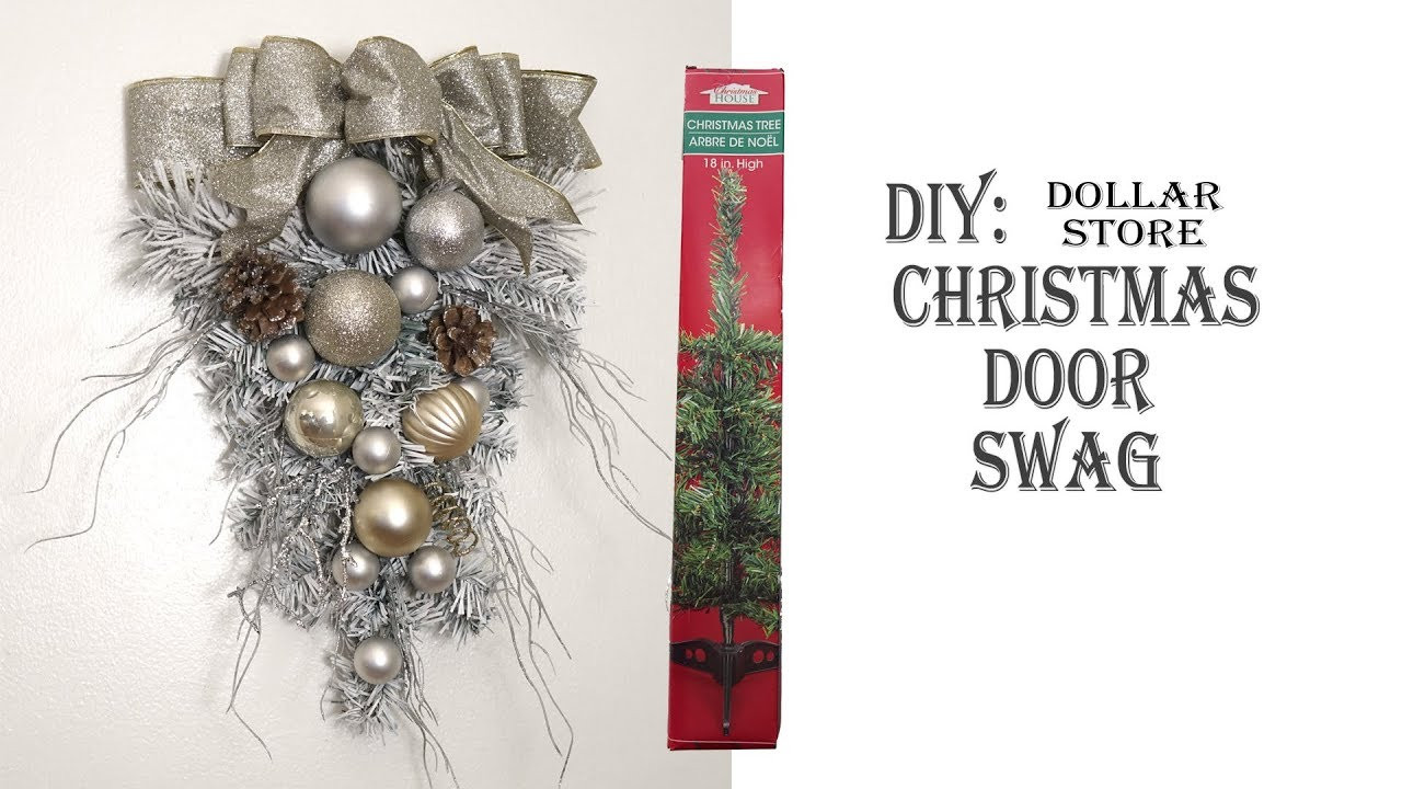 DIY Christmas Swags
 Holiday Christmas DIY Door Swag Christmas Tree