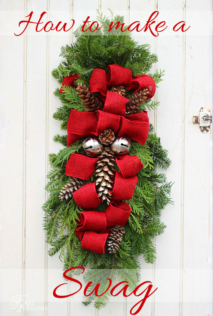 DIY Christmas Swags
 How to Make a Christmas Swag FYNES DESIGNS