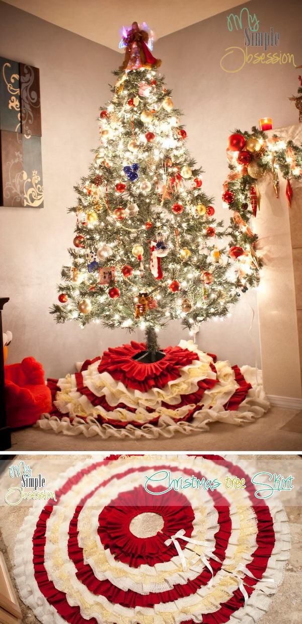 DIY Christmas Tree Skirts
 20 Absolutely Stunning DIY Christmas Tree Skirt Ideas