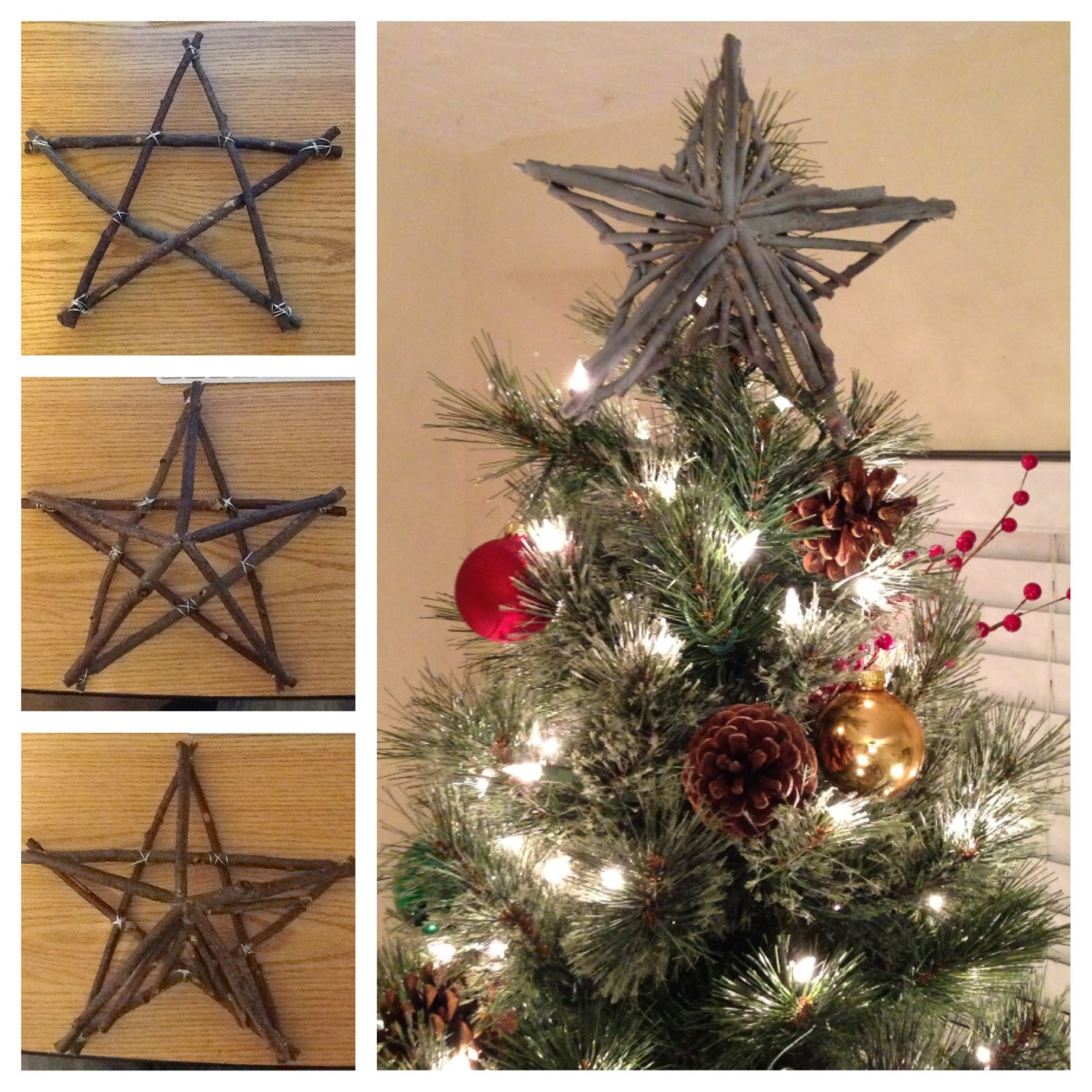 DIY Christmas Tree Star
 M s Projects Rustic Star Tree Topper