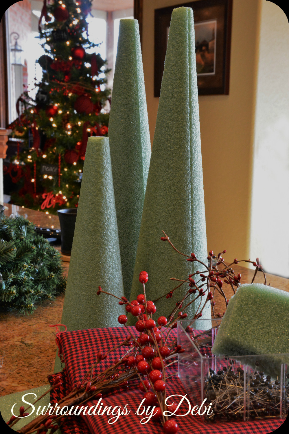DIY Christmas Trees
 DIY Fabric Christmas Trees Simple Holiday Decor