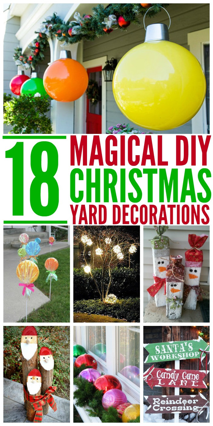 DIY Christmas Yard Decor
 18 Magical Christmas Yard Decorations