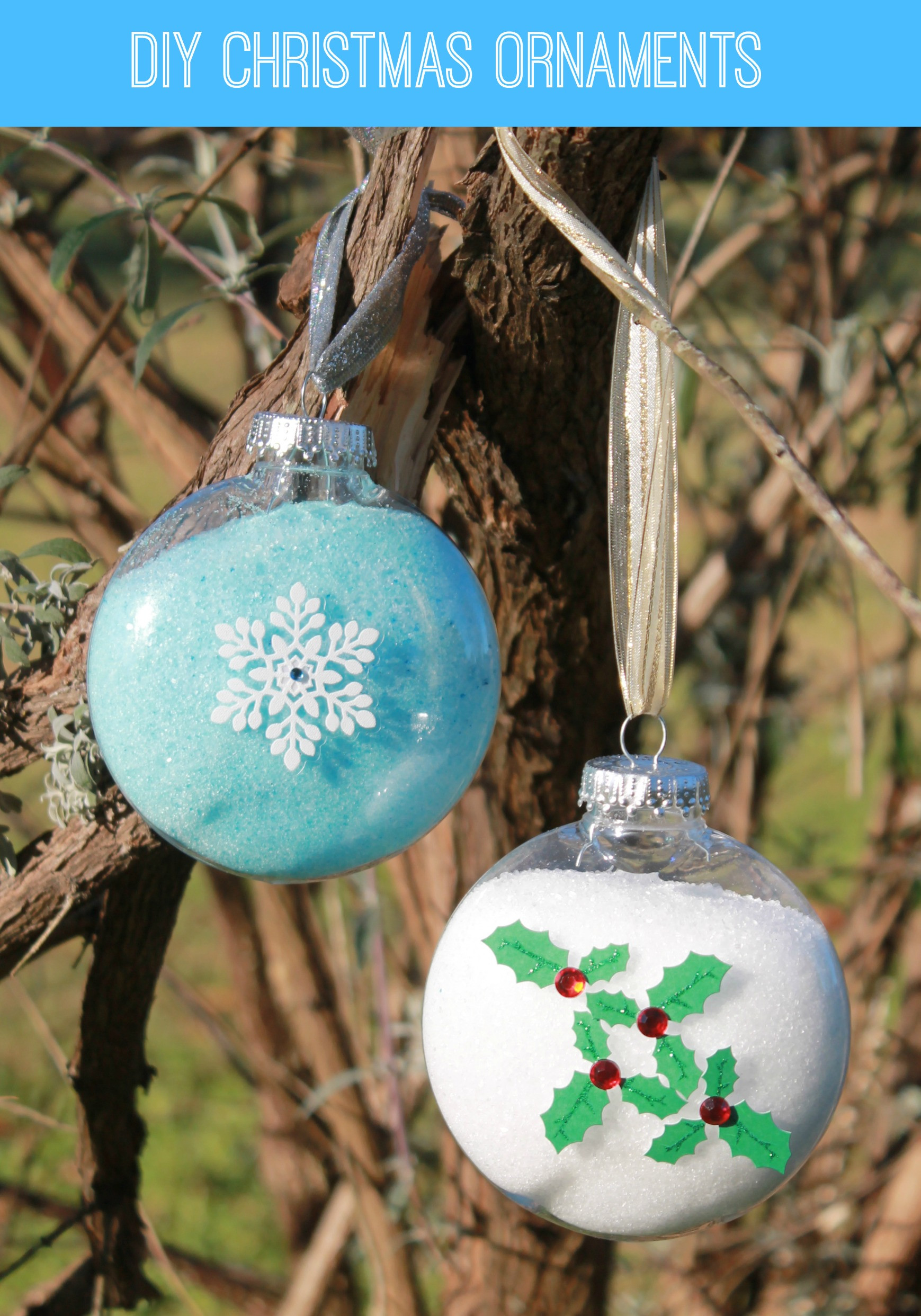 DIY Clear Christmas Ornaments
 Easy DIY Snowflake Christmas Ornament