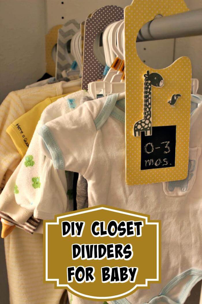 Diy Closet Dividers For Baby Clothes
 20 Easy DIY Baby Closet Dividers To Organize Baby Clothes