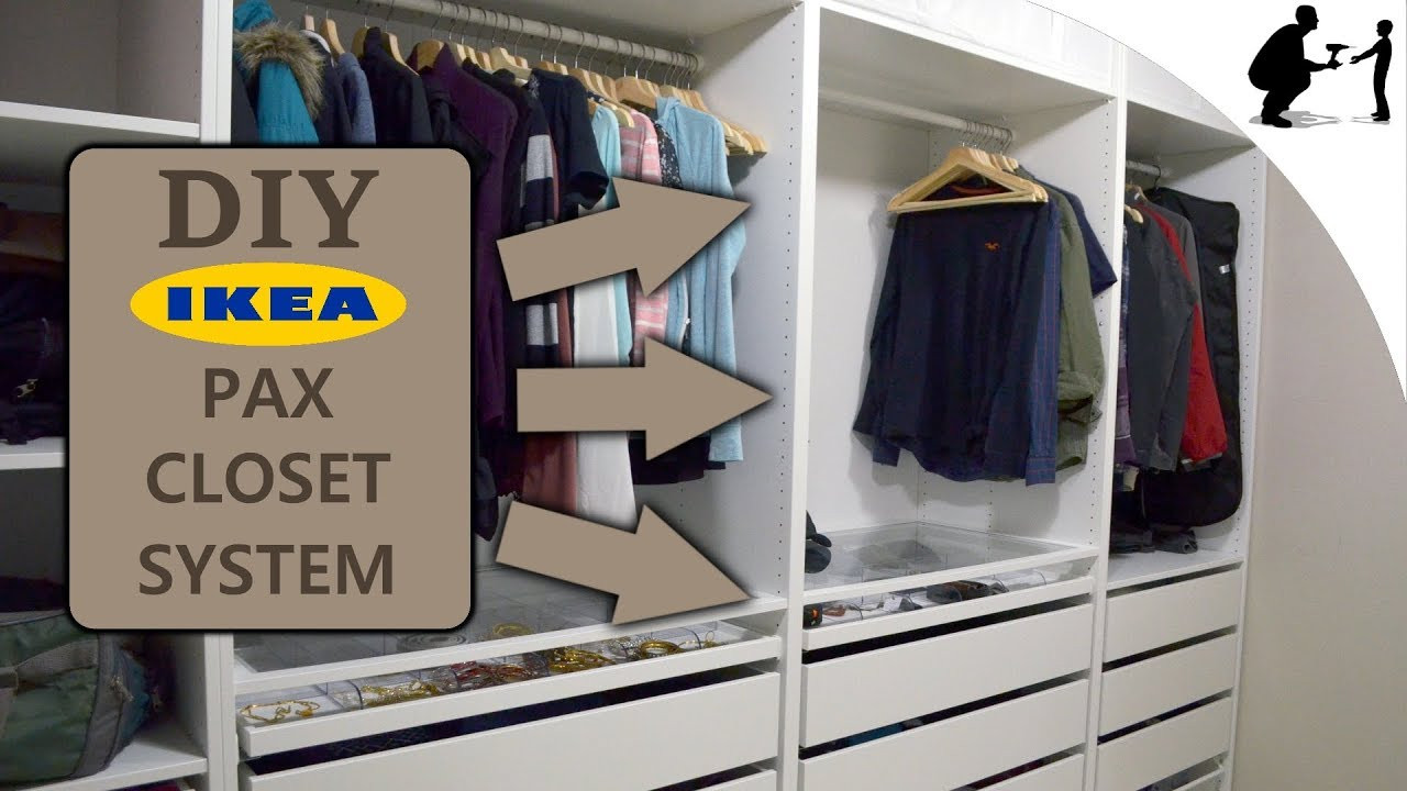 DIY Closet Kit
 DIY Custom Closet Using Ikea Pax System