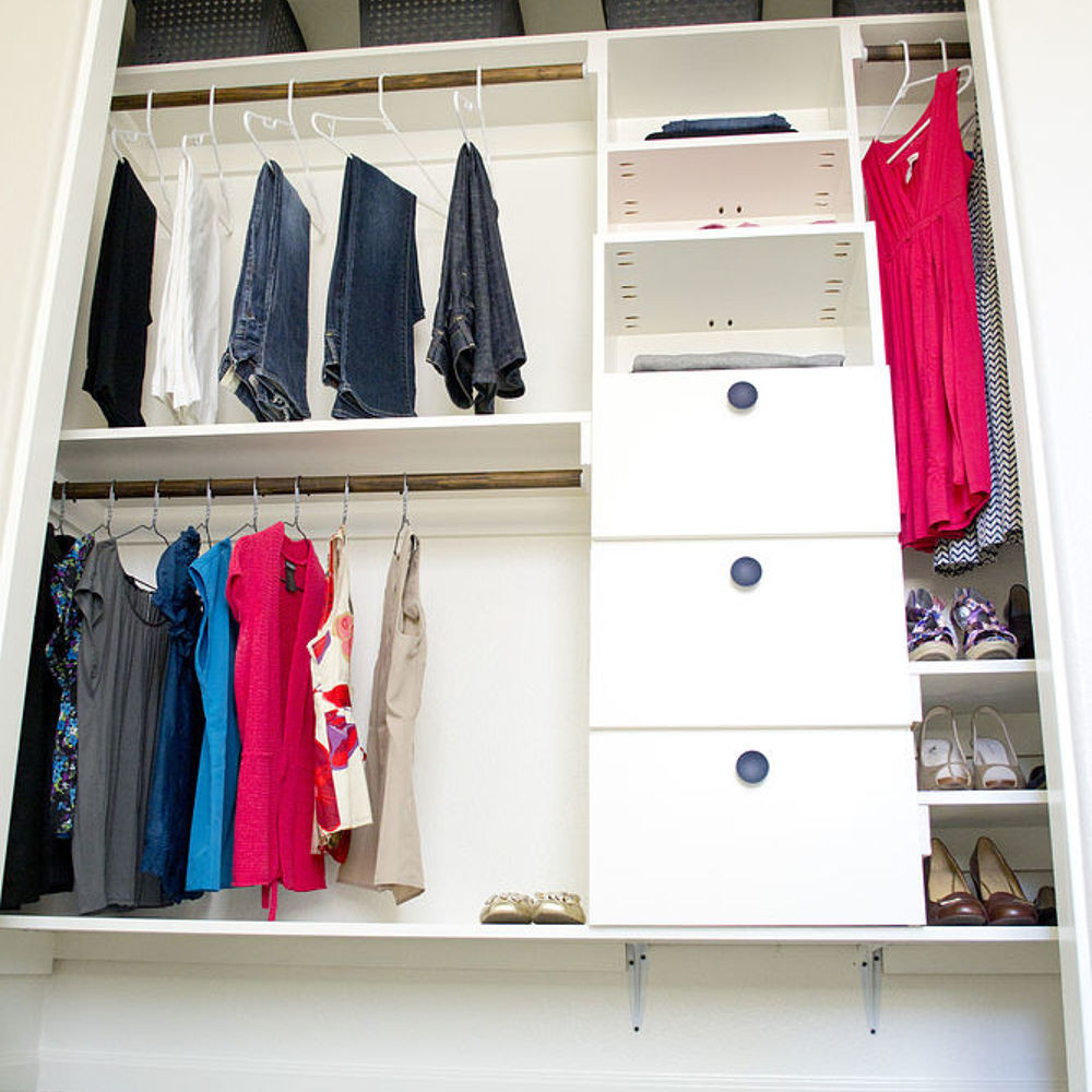 DIY Closet Organizer
 DIY Closet Kit for Under $50