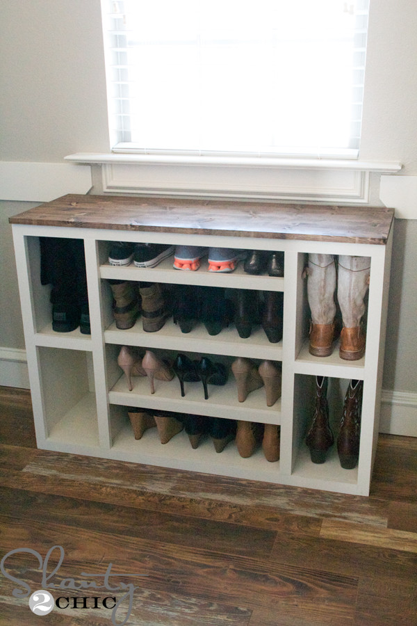 DIY Closet Shoe Organizer
 DIY Shoe Storage Cabinet Shanty 2 Chic