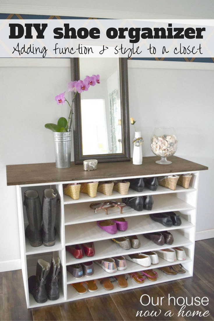 DIY Closet Shoe Organizer
 How to make a DIY shoe organizer and rack for the closet