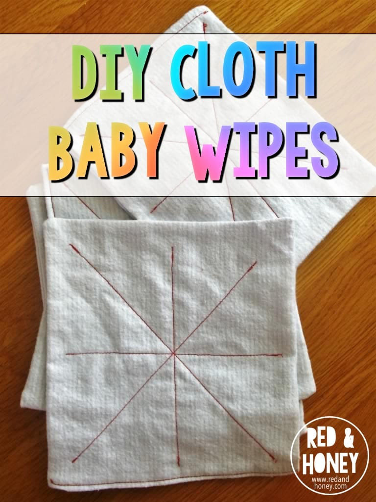 DIY Cloth Baby Wipes
 DIY Cloth Baby Wipes Red and Honey