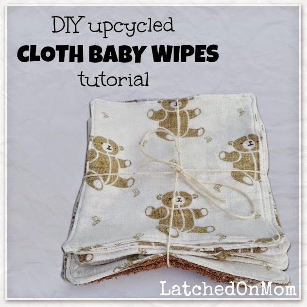 DIY Cloth Baby Wipes
 Latched Mom DIY Upcycled Cloth Baby Wipes Tutorial