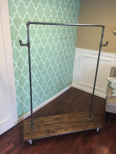 DIY Clothes Rack Cheap
 DIY Clothing Rack 30 minute project  would be great to