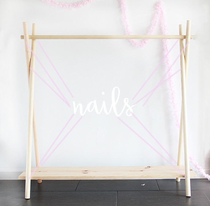 DIY Clothing Rack Wood
 A Bubbly Life DIY Wooden Clothing Rack in 10 Yes 10 Minutes