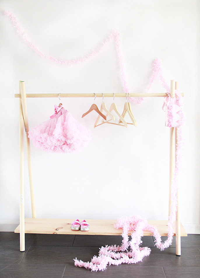 DIY Clothing Rack Wood
 20 Home DIY Projects Designed with Kids in Mind